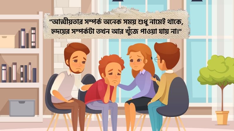 আত্মীয় স্বজন নিয়ে কষ্টের ফেসবুক ক্যাপশন
