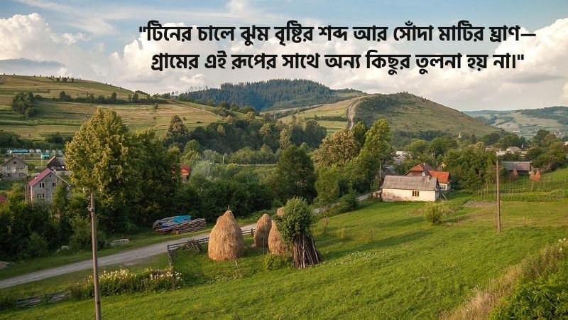 গ্রামের সৌন্দর্য নিয়ে স্ট্যাটাস