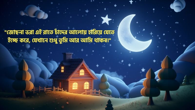 জোছনা রাত নিয়ে ফেসবুক ক্যাপশন