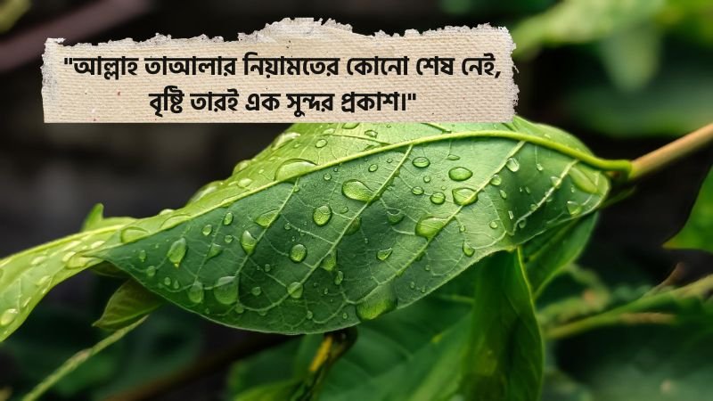 বৃষ্টি নিয়ে ইসলামিক স্ট্যাটাস