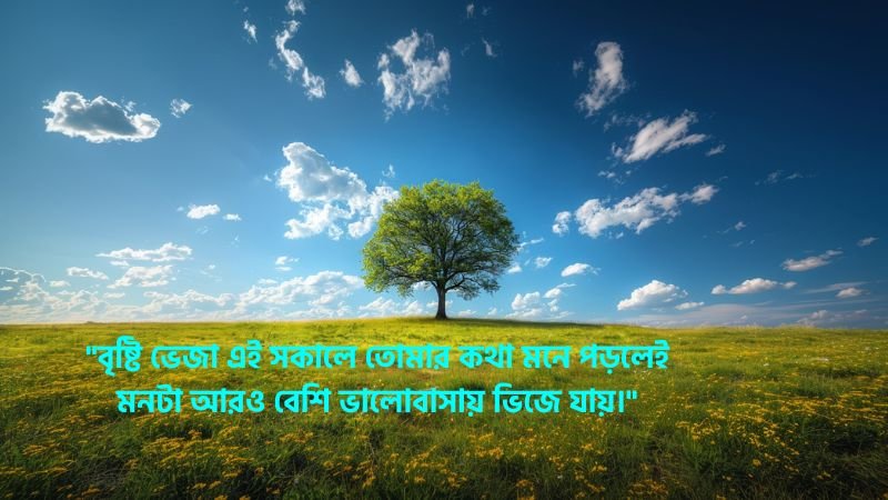 বৃষ্টি ভেজা সকাল নিয়ে রোমান্টিক স্ট্যাটাস