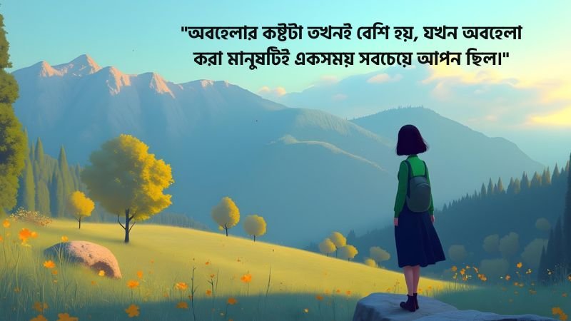 মন খারাপের অবহেলা নিয়ে ফেসবুক ক্যাপশন