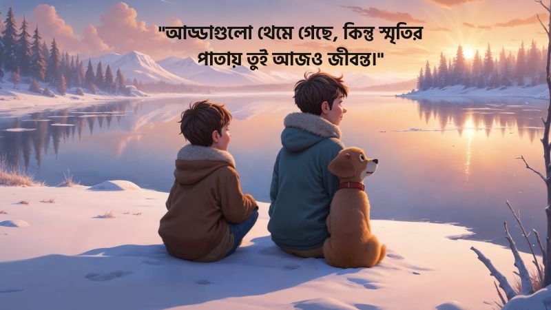 বন্ধুকে নিয়ে আবেগঘন ক্যাপশন