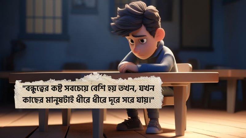 বন্ধুকে নিয়ে কষ্টের উক্তি