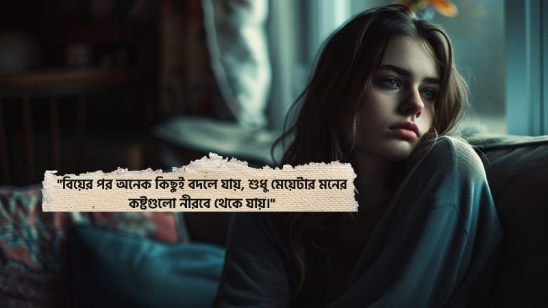 বিবাহিত মেয়েদের কষ্টের ক্যাপশন