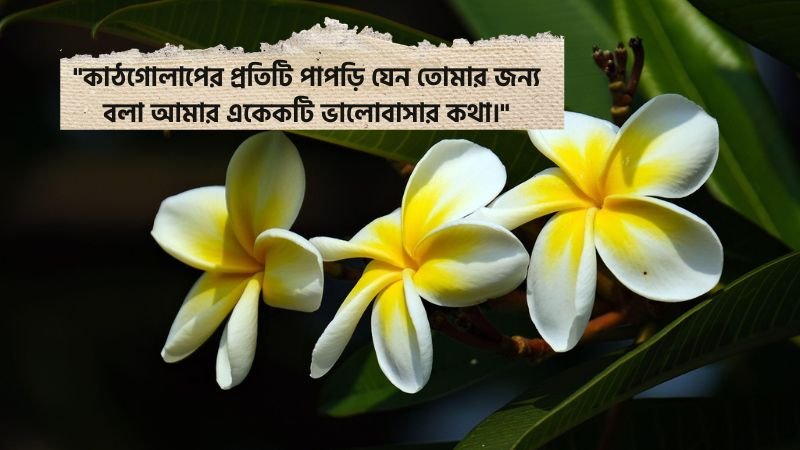 কাঠগোলাপ নিয়ে রোমান্টিক ক্যাপশন