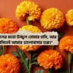 গাঁদা ফুল নিয়ে রোমান্টিক ক্যাপশন