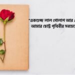 গোলাপ ফুল নিয়ে রোমান্টিক ক্যাপশন