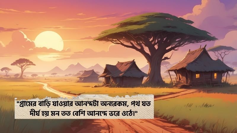 গ্রামের বাড়ি যাওয়ার স্ট্যাটাস