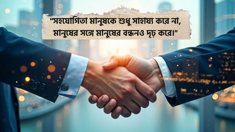 সহযোগিতা নিয়ে উক্তি